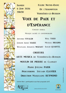 00. Concert ARTE MUSICA le samedi 6 Juin